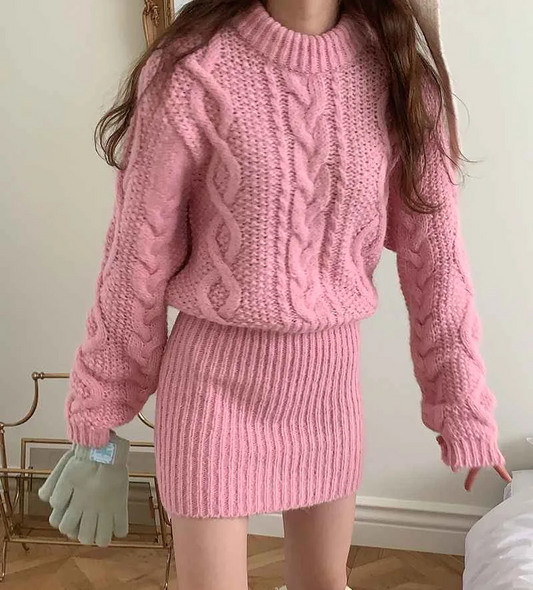 Blanka Dress | Long Sleeve Knitted Dress