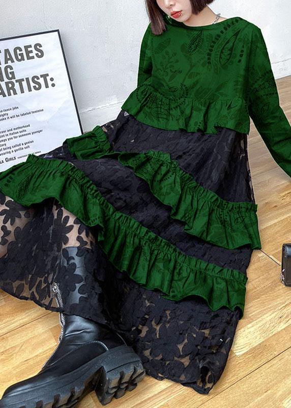 Beaute - Autumn lace dresses with ruffles.