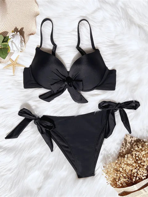 AquaLivv - Push up bikini with bow