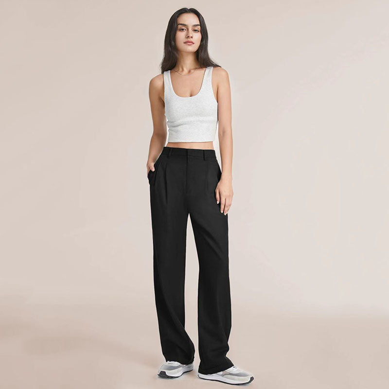 Women's pants with wide legs