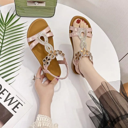Kelly | Women’s Beach-Ready Rhinestone Sandals