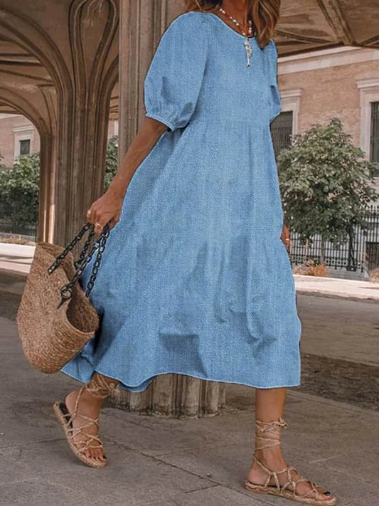 Ava denim dress: casual chic