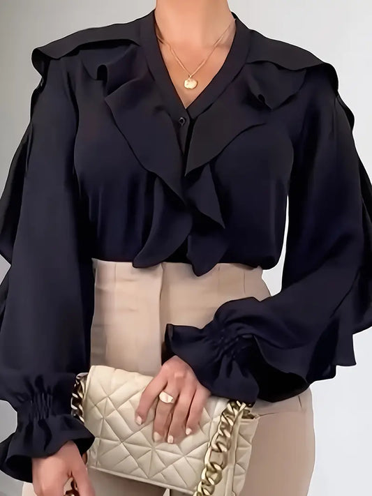Isabelle Women's ruffled blouse - Romantic and elegant