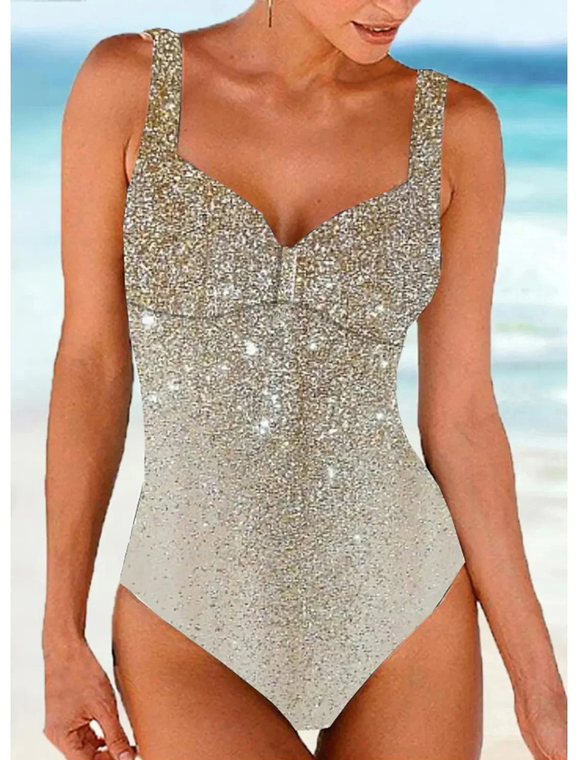 LolaBeach - Swimsuit with sequin print