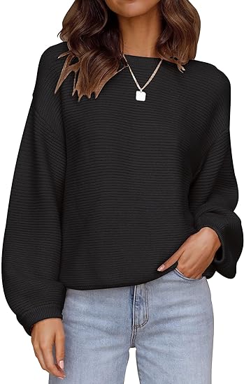 Soft ribbed sweater