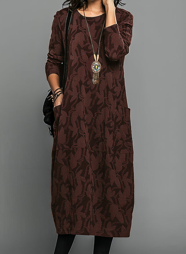 Velinna™ | Round-neck casual winter dress