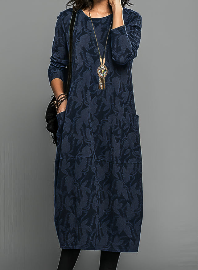 Velinna™ | Round-neck casual winter dress