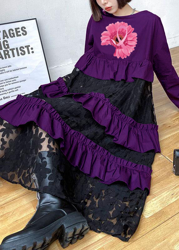Beaute - Autumn lace dresses with ruffles.