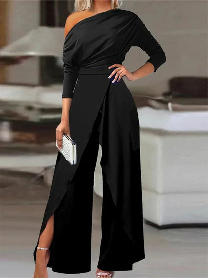 Luxe jumpsuit with long sleeves - Alvia