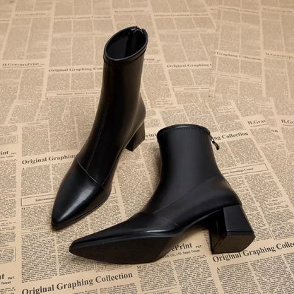 Women's thick-heeled boots - Kaydence