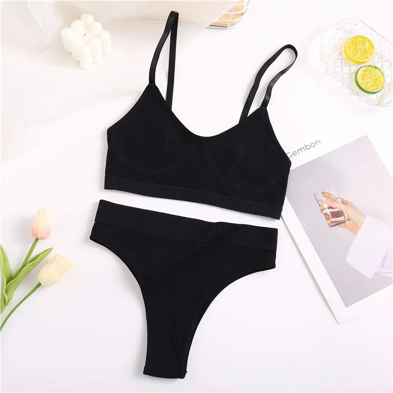 Seamless Underwear Set | With sexy high waist!