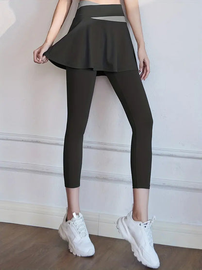 2-in-1 high-waisted leggings for women