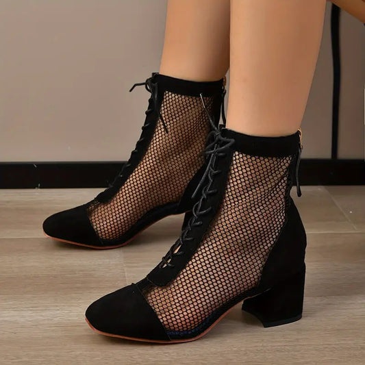 Women's thick-heeled boots - Aurelie