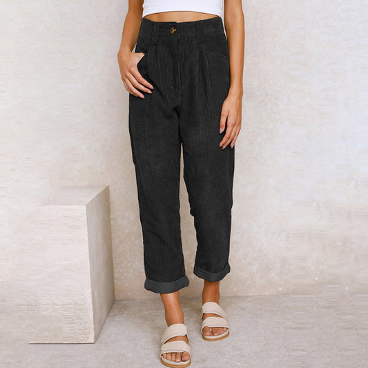 High-waisted pants for women