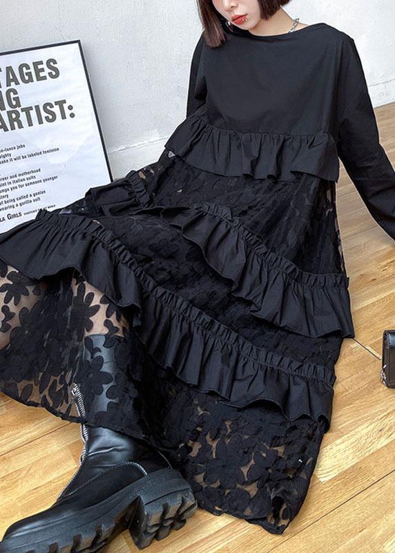 Beaute - Autumn lace dresses with ruffles.