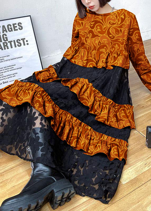 Beaute - Autumn lace dresses with ruffles.