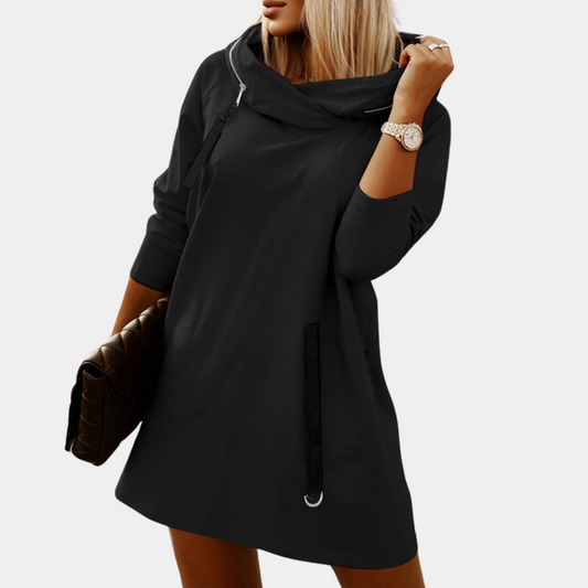 | Elegant hooded dress for women