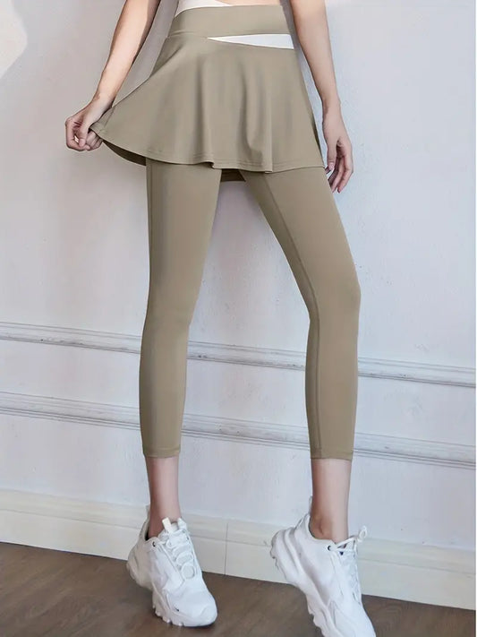 2-in-1 high-waisted leggings for women