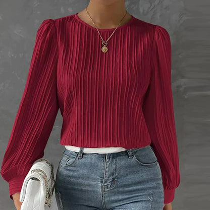 Ladies' pleated blouse