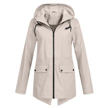 Long elegant rain jacket for women - Isa