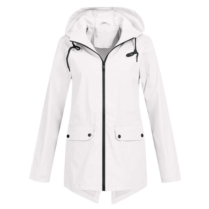 Long elegant rain jacket for women - Isa