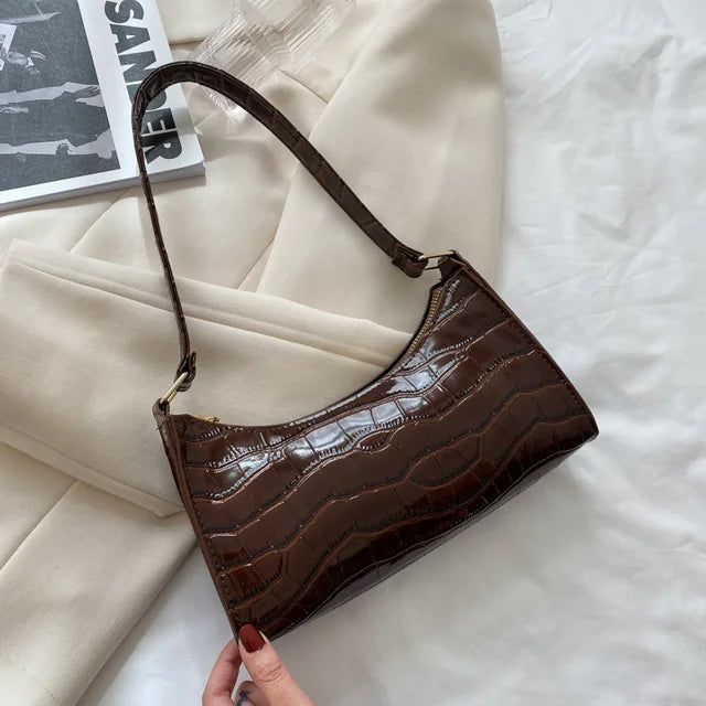 Mallie - Ladies shoulder bag in retro leather