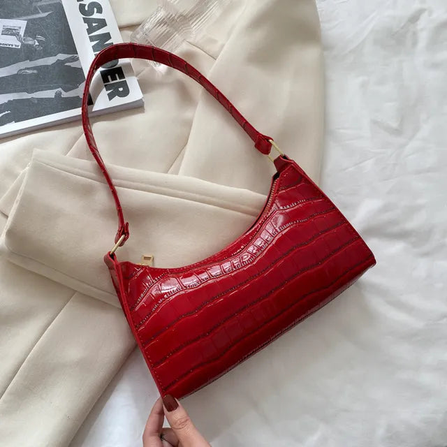Mallie - Ladies shoulder bag in retro leather