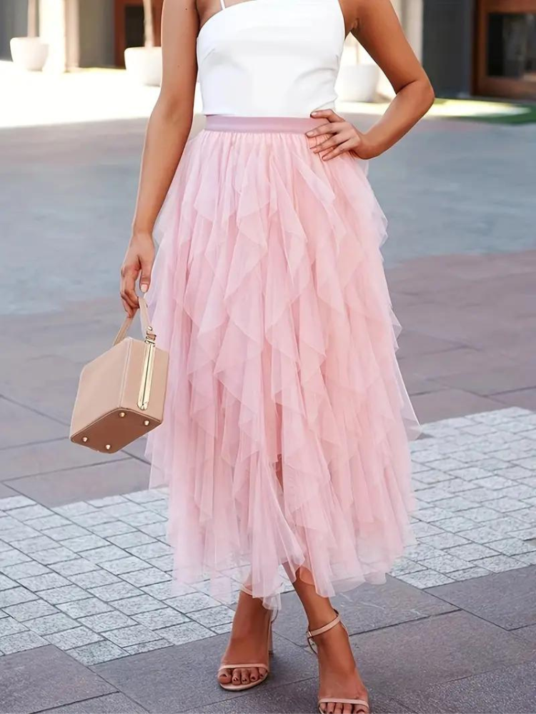 Ruffled skirt for women