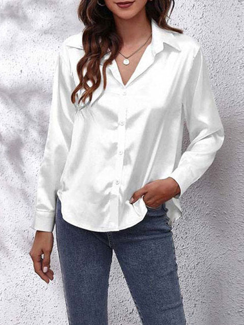 Karin | Silky Long Sleeve Women's Blouse