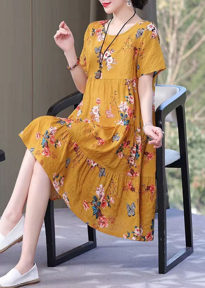 Sienda - Artistic dresses with o-neck pockets