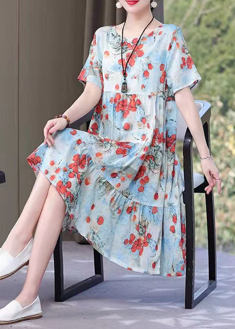 Sienda - Artistic dresses with o-neck pockets