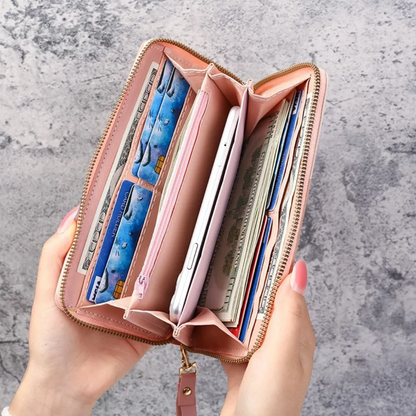 Long geometric wallet | Trendy and practical-Elly Rose