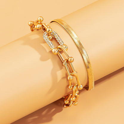 Bracelet Set | 2-piece set in gold or silver