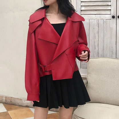 Stylish leather jacket for women - Evi