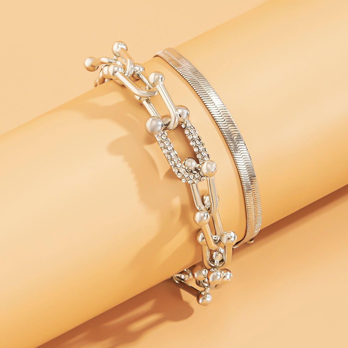 Bracelet Set | 2-piece set in gold or silver