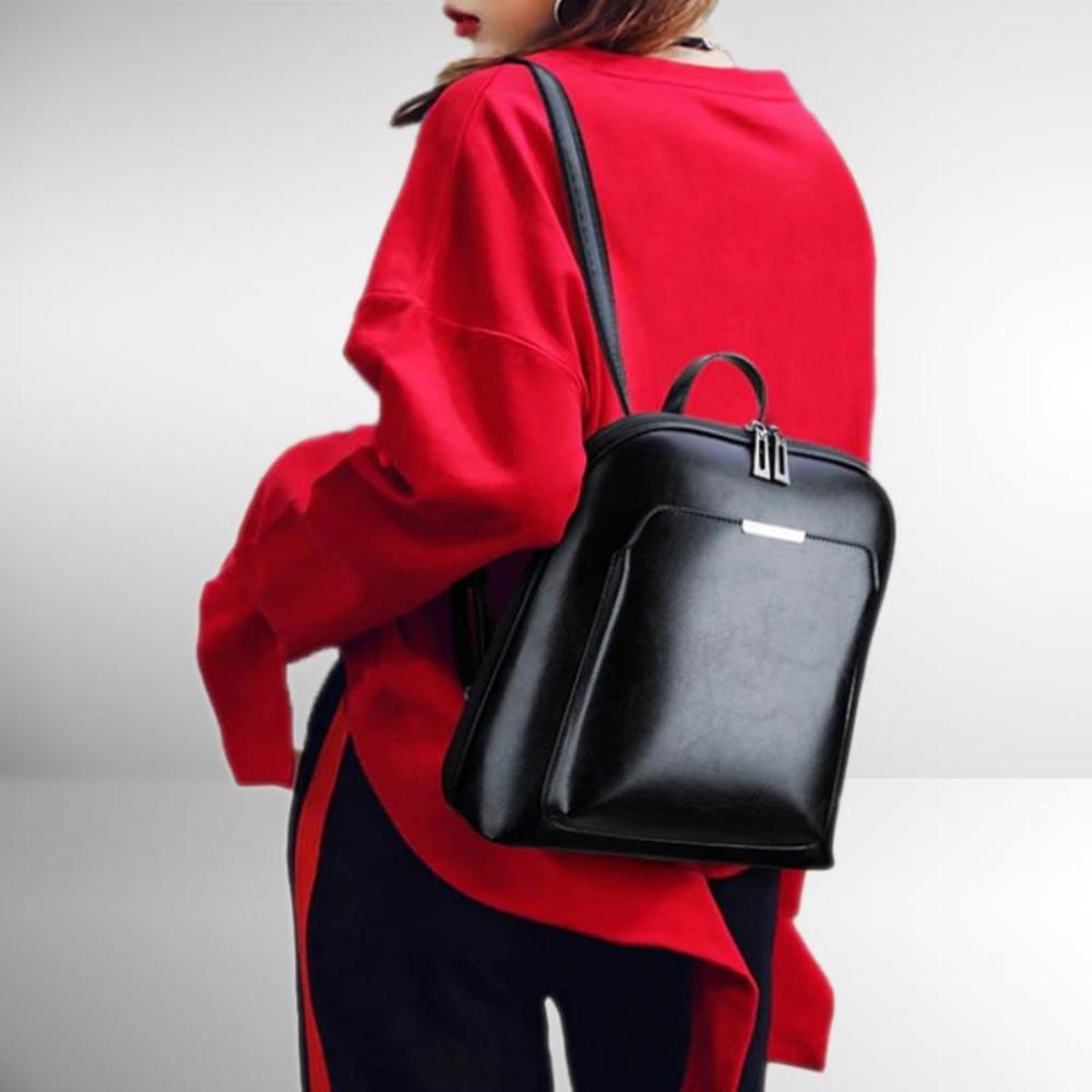 Classic Double-Zip Backpack - Sleek Design-Elly Rose
