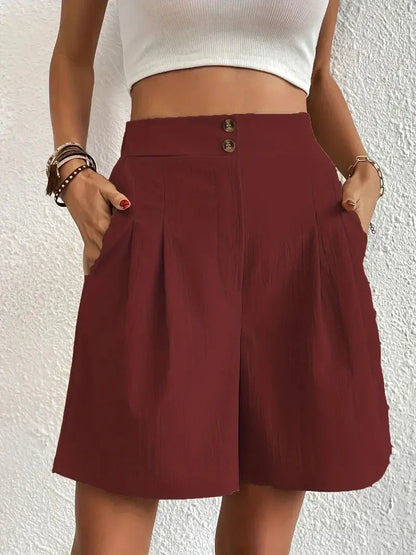High-waisted shorts for women