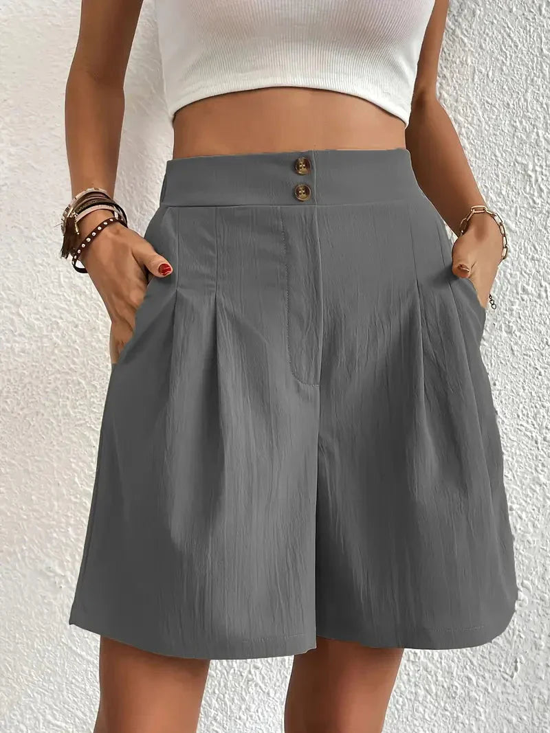High-waisted shorts for women