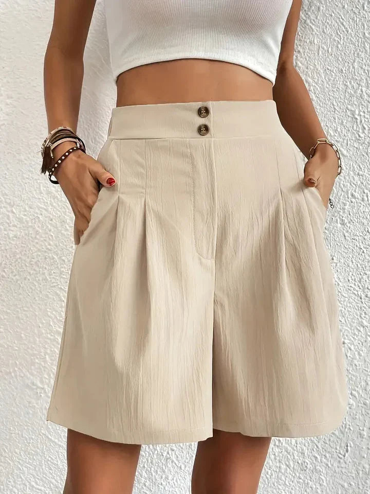 High-waisted shorts for women