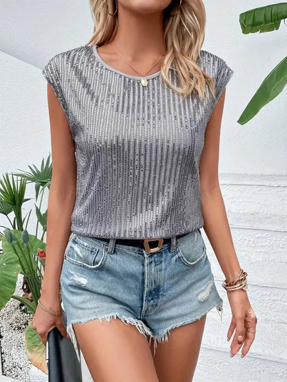 Glittering blouse for women