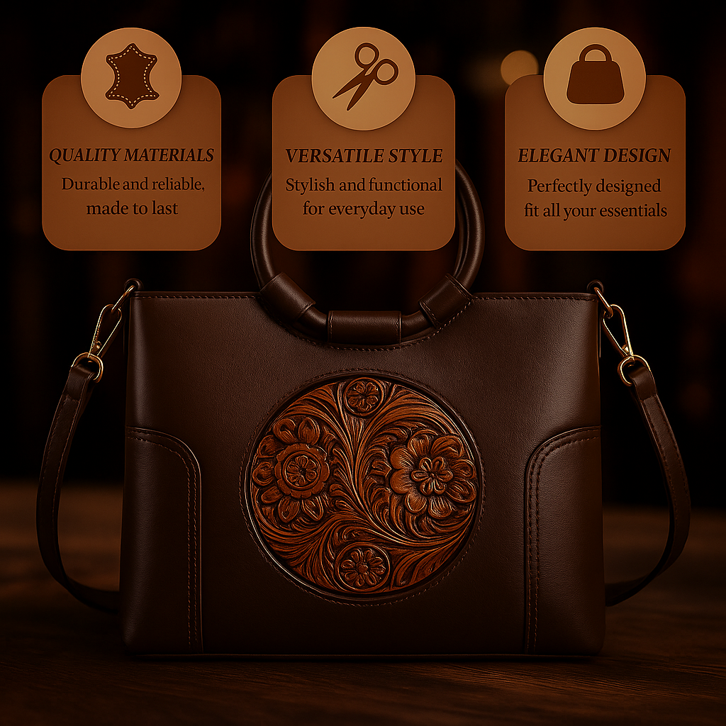 Mille's Bag | Handbag with vintage embossing