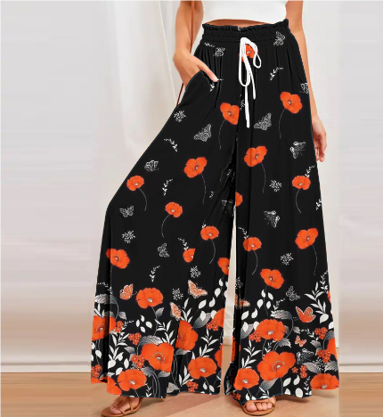 Printed ladies' pants