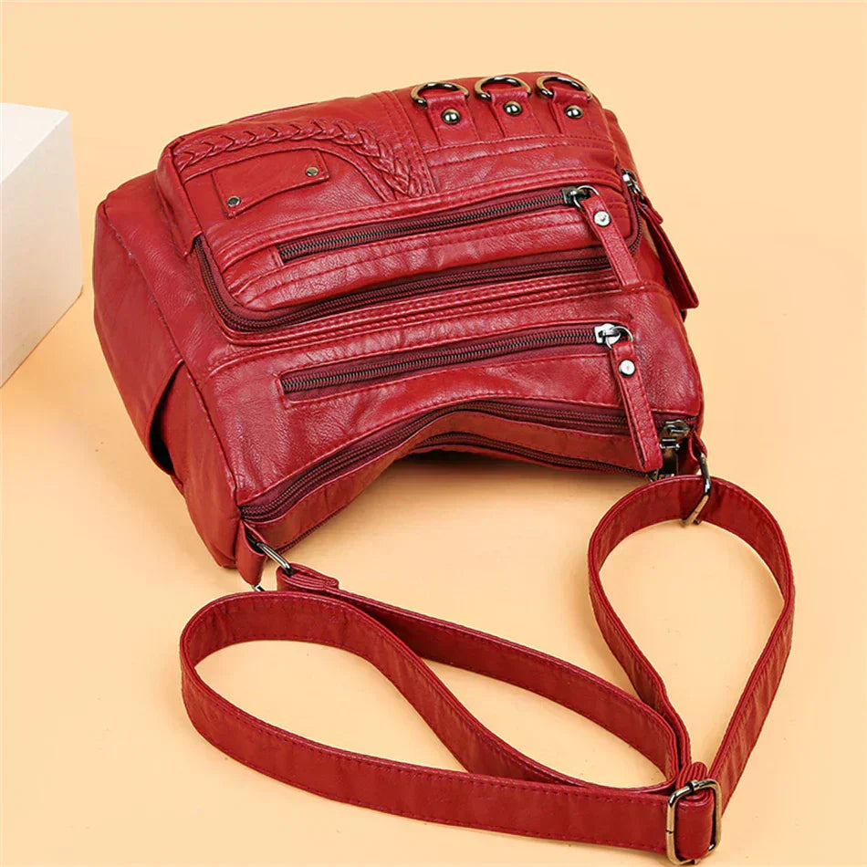 Ayla - Elegant vintage-style vegan leather handbags-Elly Rose