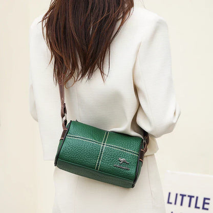 Abigail - Elegant shoulder bag with stone grain pattern-Elly Rose