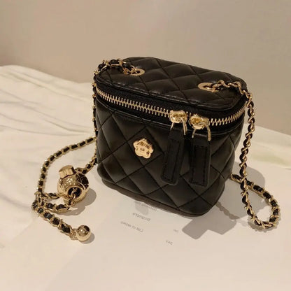 LuxeLynx Camellia Plaid Shoulder Bag-Elly Rose