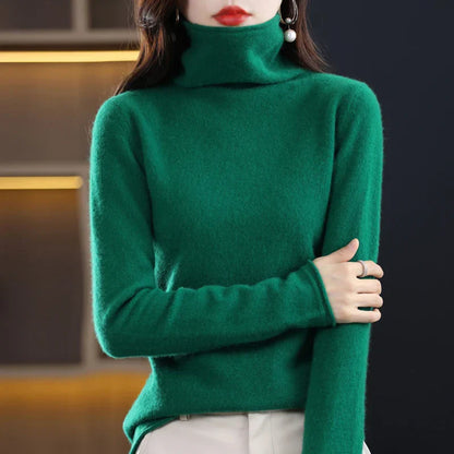 Noimee - Knitted sweater with turtleneck and slim fit for women