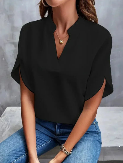 Lis - Femmes de luxe Elegant blouse in silk chiffon
