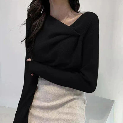 Heather - Ladies velvet sweater