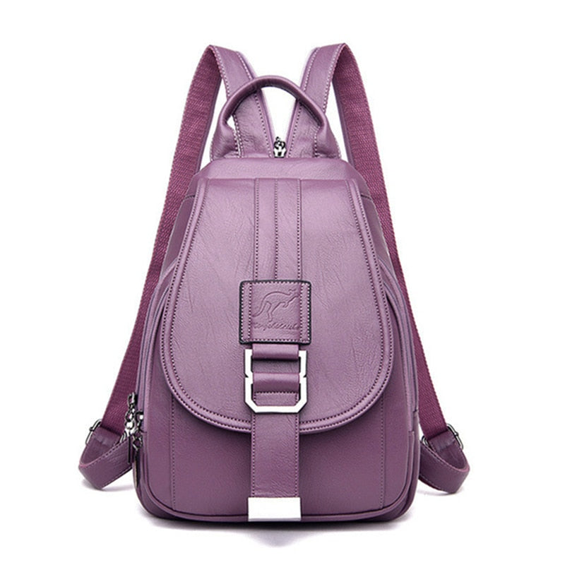 Women's leather backpack - Ada-Elly Rose