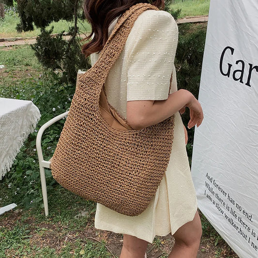 Ariella - Round Summer Straw Bag